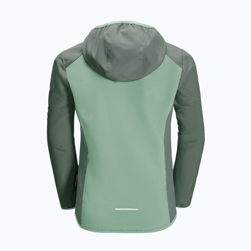 Detská softshellová bunda Jack Wolfskin Turbulence green 1606385 2