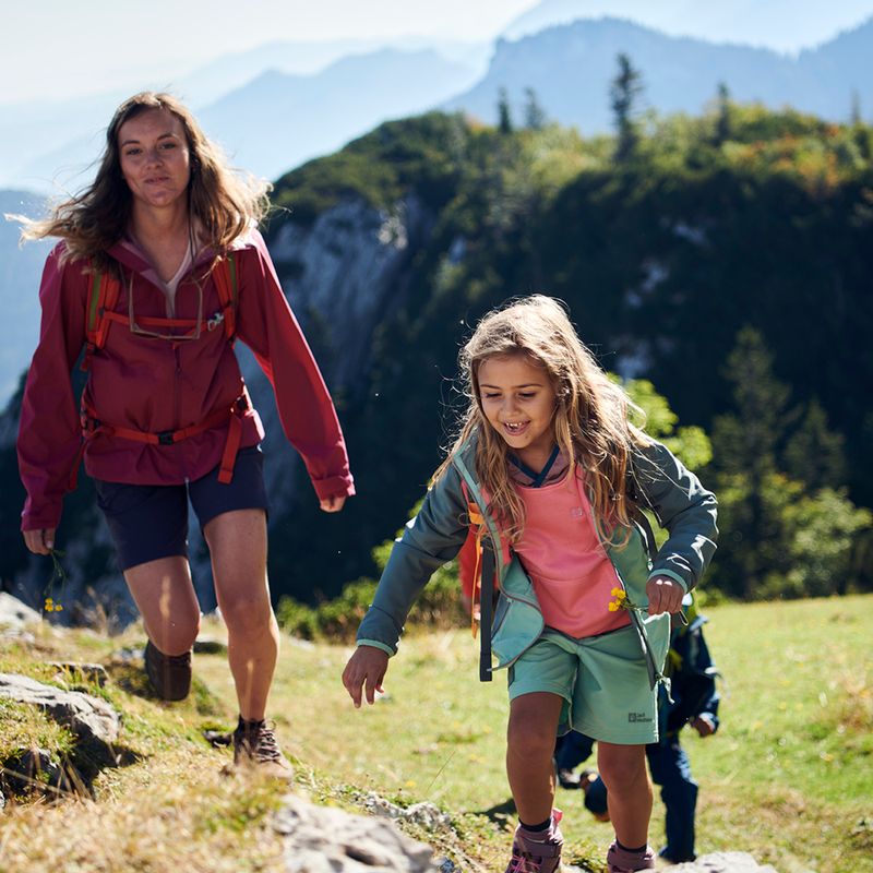 Detská softshellová bunda Jack Wolfskin Turbulence green 1606385 3