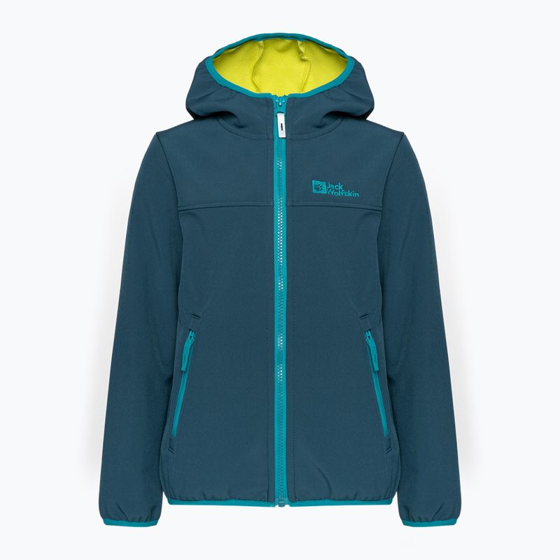 Jack Wolfskin Fourwinds Jacket Detská softshellová bunda navy blue 1608011