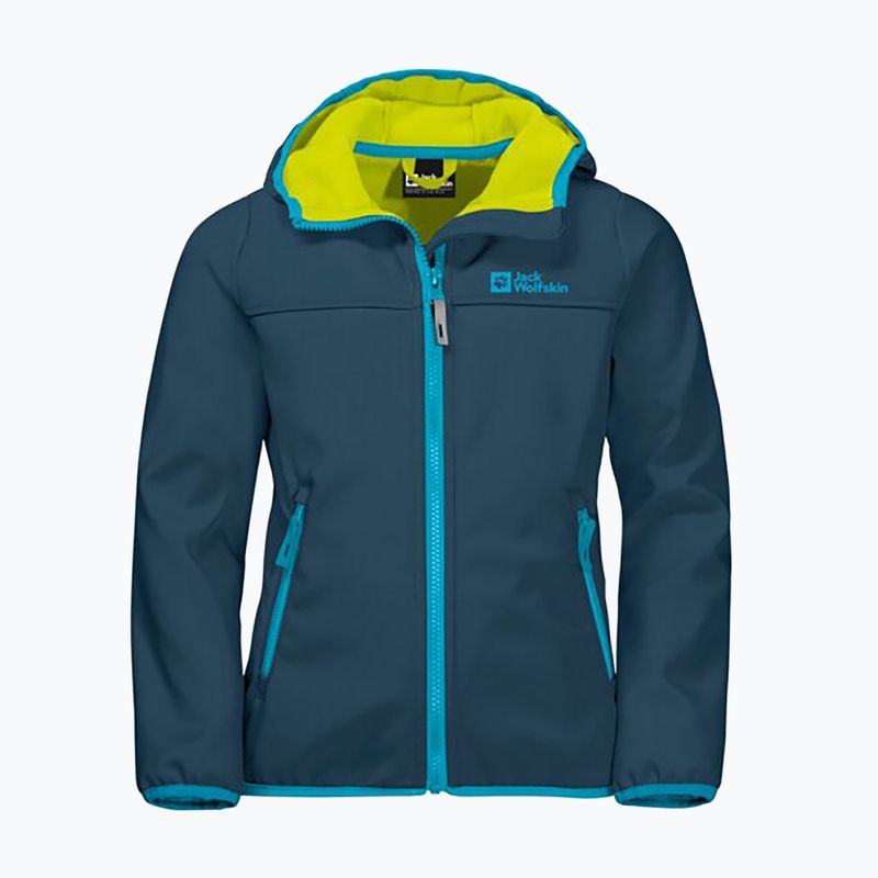 Jack Wolfskin Fourwinds Jacket Detská softshellová bunda navy blue 1608011 4