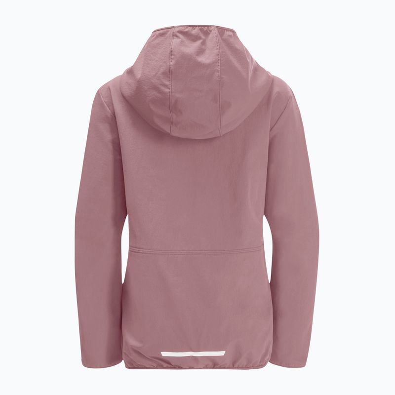Detská softshellová bunda Jack Wolfskin Solyd pink 1609821 2