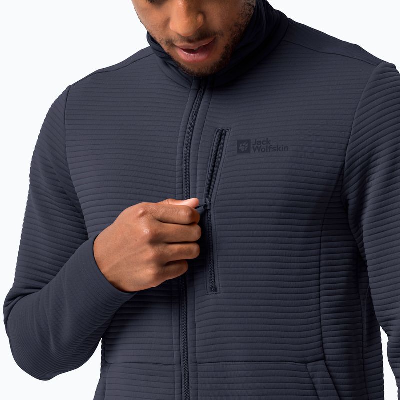 Jack Wolfskin pánska trekingová mikina Modesto navy blue 1706483 3