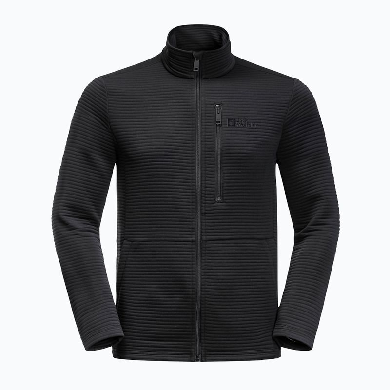 Jack Wolfskin pánska trekingová mikina Modesto black 1706483 4