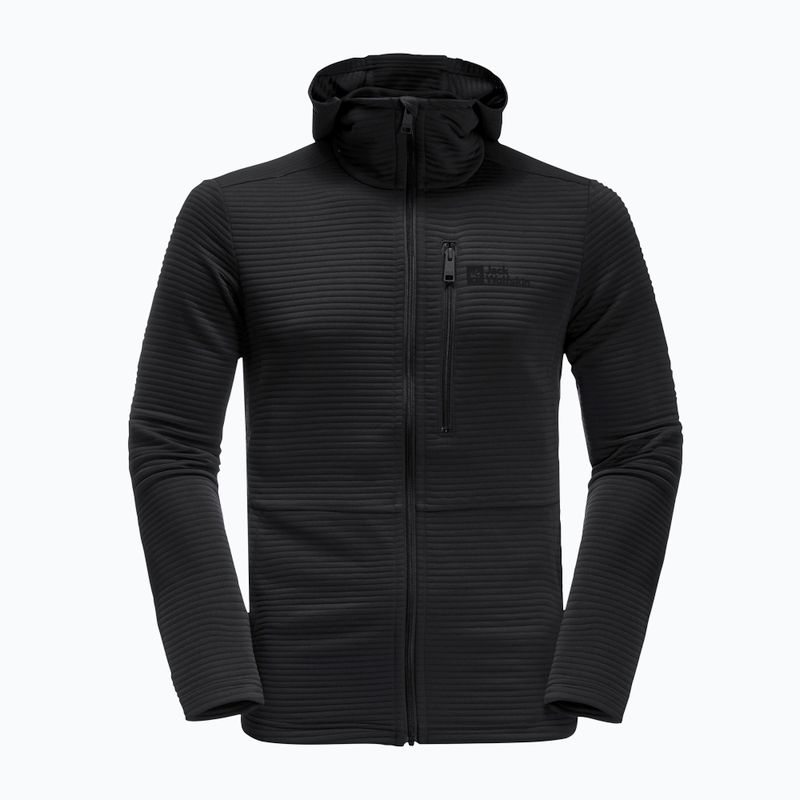 Jack Wolfskin pánska trekingová mikina s kapucňou Modesto black 1706493 5