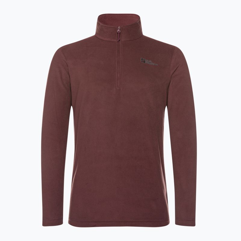 Jack Wolfskin pánska trekingová mikina Taunus HZ bordová 1709522 4