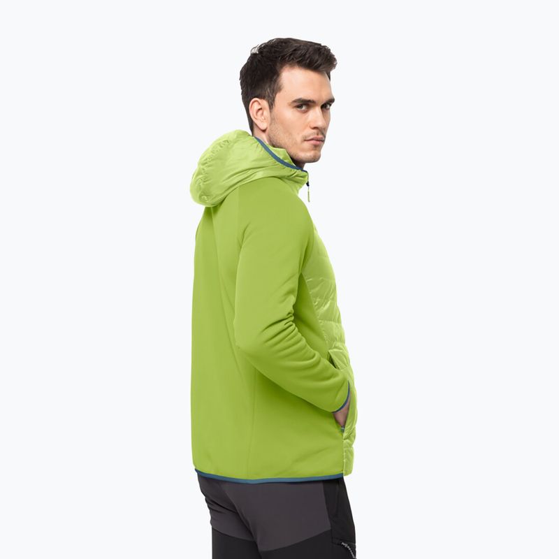 Jack Wolfskin pánska bunda Routeburn Pro Hybrid zelená 1710511 2