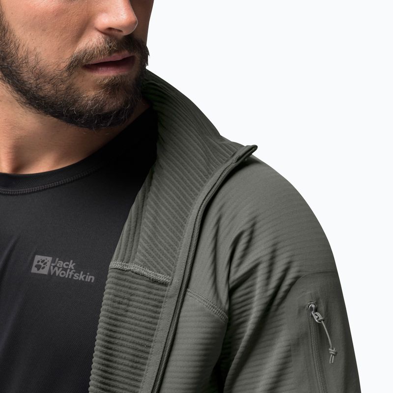 Jack Wolfskin pánska trekingová bunda Prelight FZ green 1711001 4