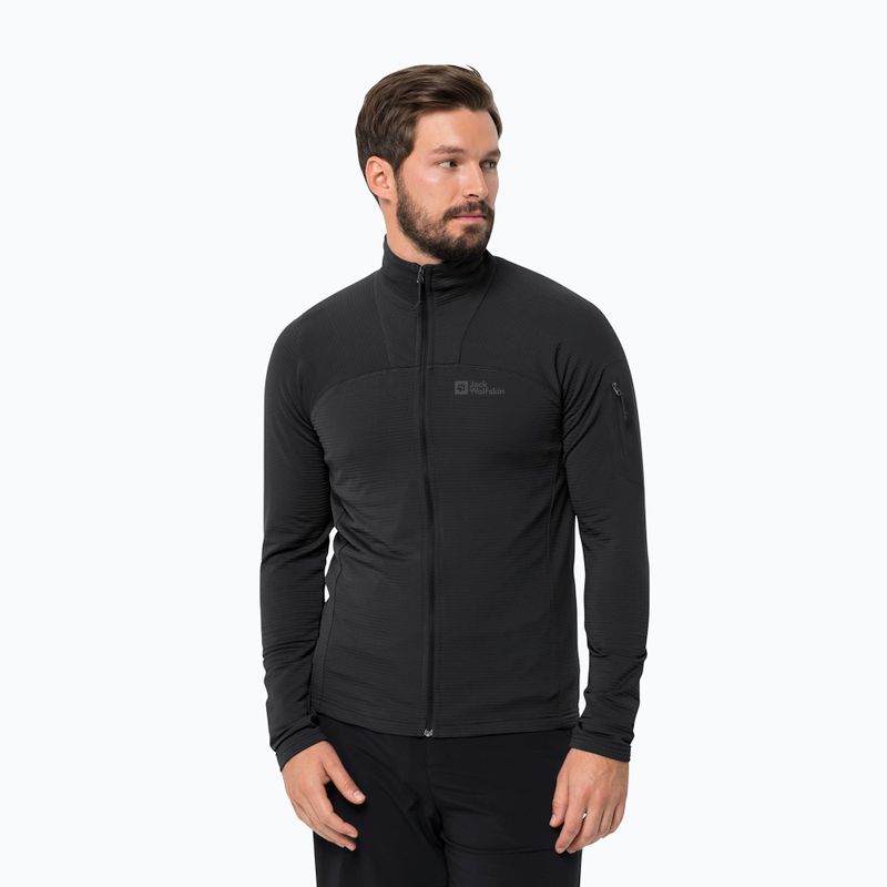 Jack Wolfskin pánska trekingová bunda Prelight FZ Black 1711001