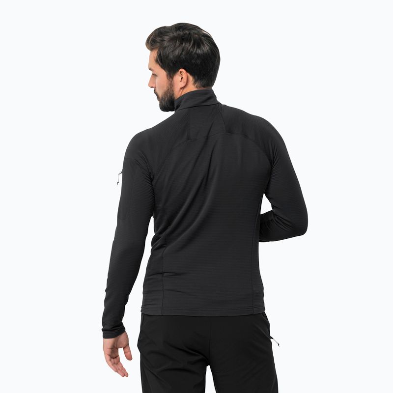 Jack Wolfskin pánska trekingová bunda Prelight FZ Black 1711001 2