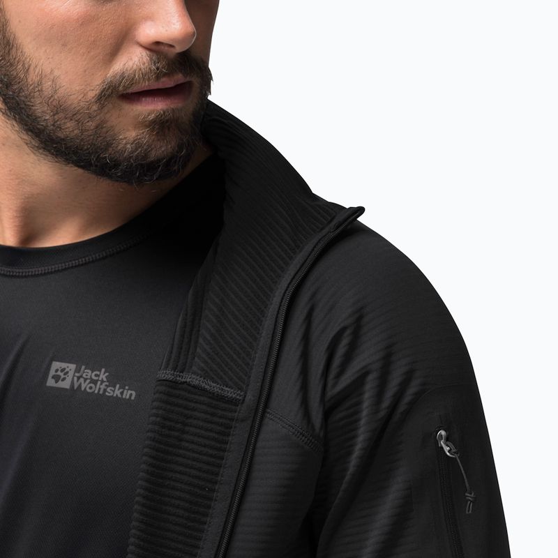 Jack Wolfskin pánska trekingová bunda Prelight FZ Black 1711001 4
