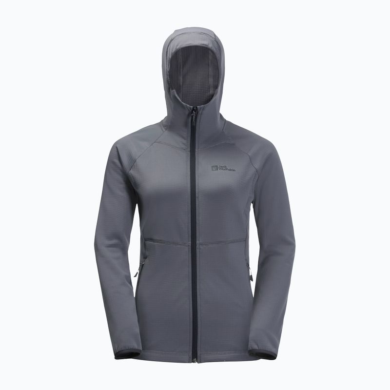 Jack Wolfskin dámska trekingová bunda Kolbenberg Hooded FZ sivá 1711071 6