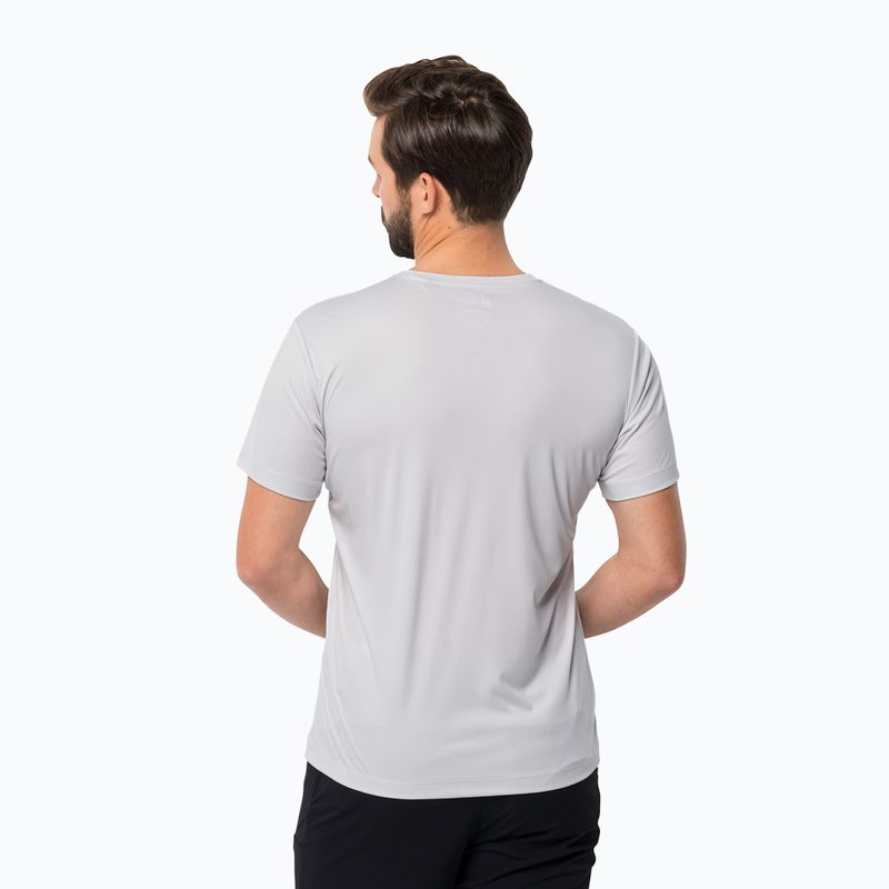 Pánske trekingové tričko Jack Wolfskin Peak Graphic white 1807183 2