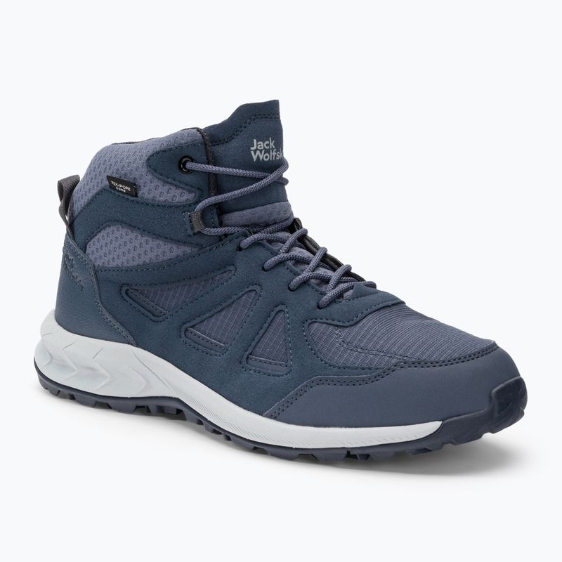 Jack Wolfskin dámske trekové topánky Woodland 2 Texapore Mid navy blue 4051331