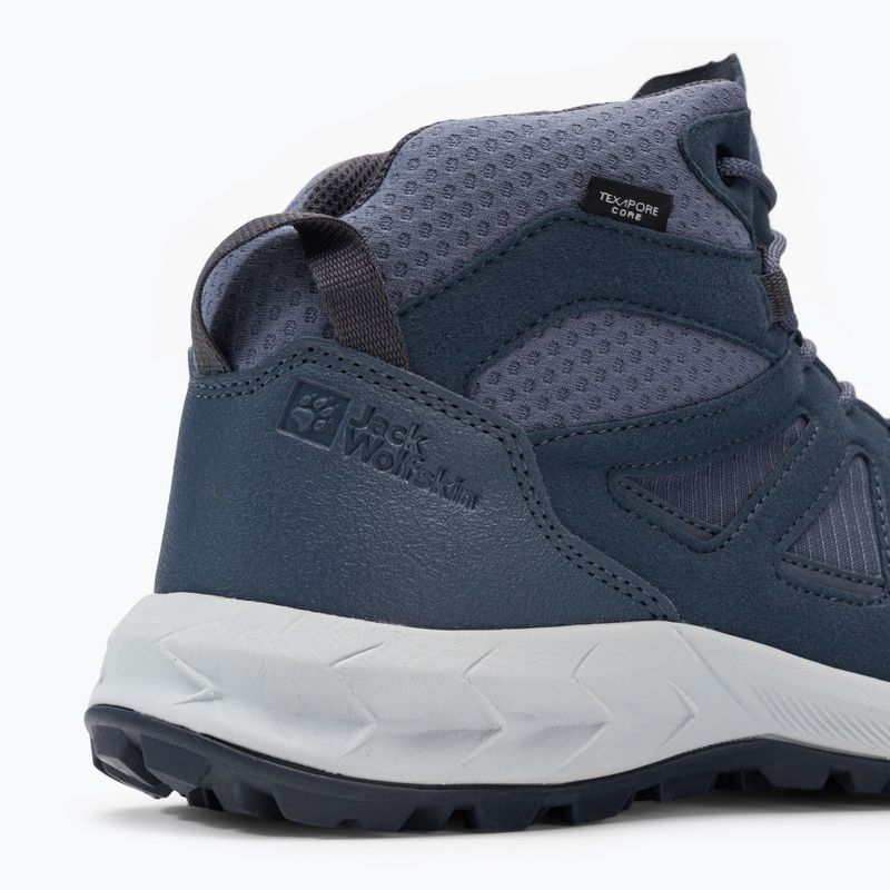 Jack Wolfskin dámske trekové topánky Woodland 2 Texapore Mid navy blue 4051331 8