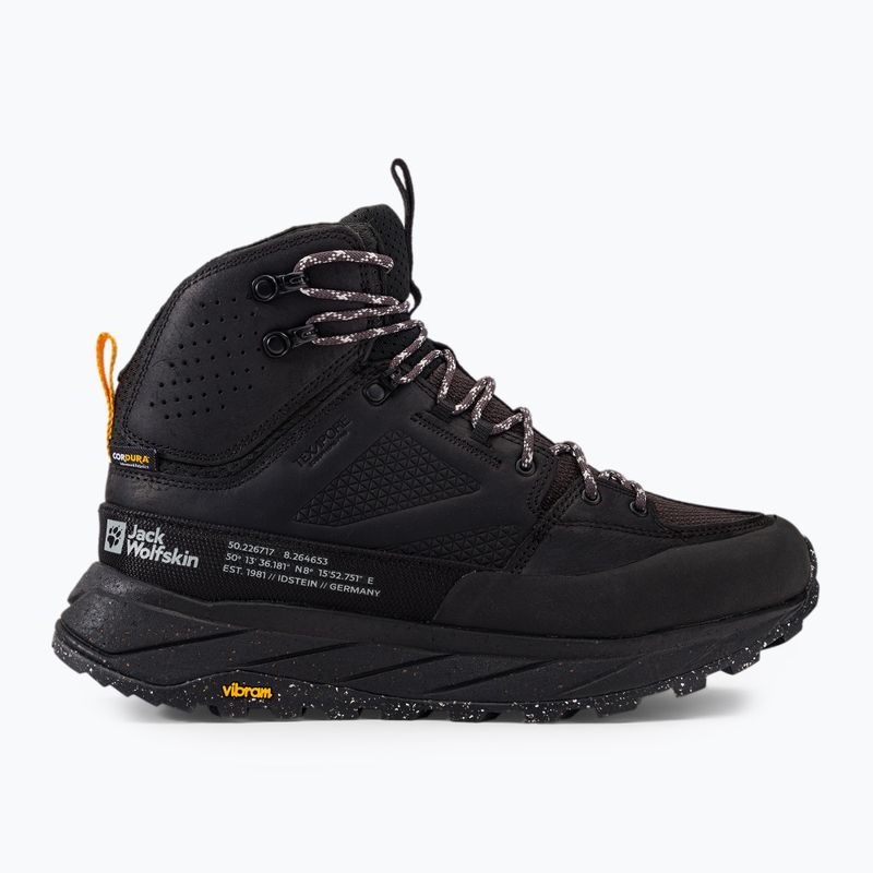 Jack Wolfskin pánske trekové topánky Terraquest Texapore Mid black 4056381_6000_110 2