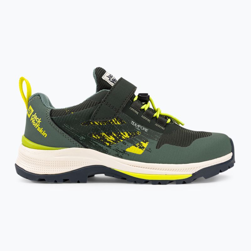 Jack Wolfskin Vili Hiker Texapore Low detské turistické topánky zelené 4056831_4136_350 2