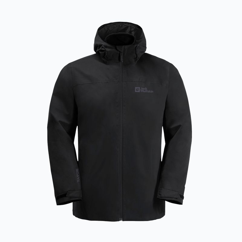 Pánska bunda 3v1 Jack Wolfskin Taubenberg 3In1 black 6001 7