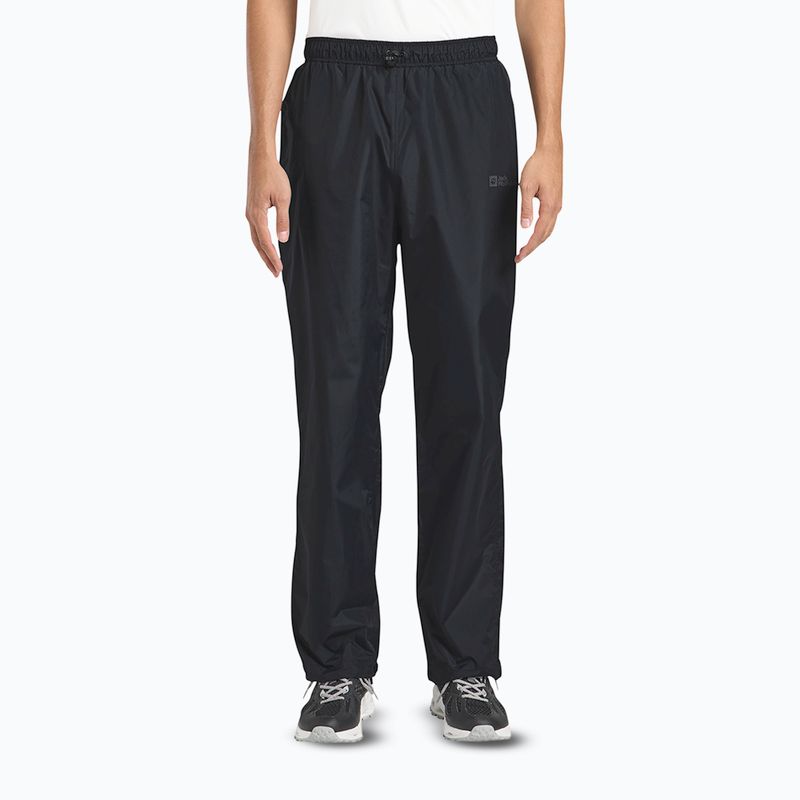 Nohavice do dažďa Jack Wolfskin black
