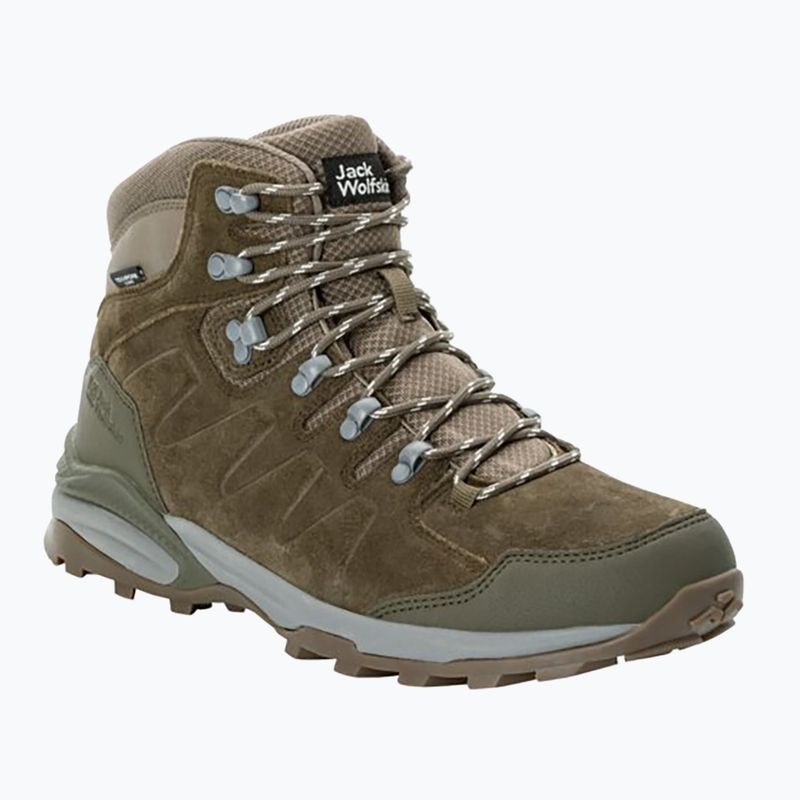 Pánska trekingová obuv Jack Wolfskin Refugio Texapore Mid cold coffee 8