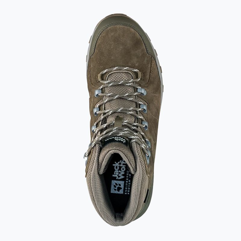 Pánska trekingová obuv Jack Wolfskin Refugio Texapore Mid cold coffee 12