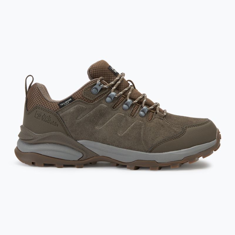 Pánska trekingová obuv Jack Wolfskin Refugio Texapore Low cold coffee 2