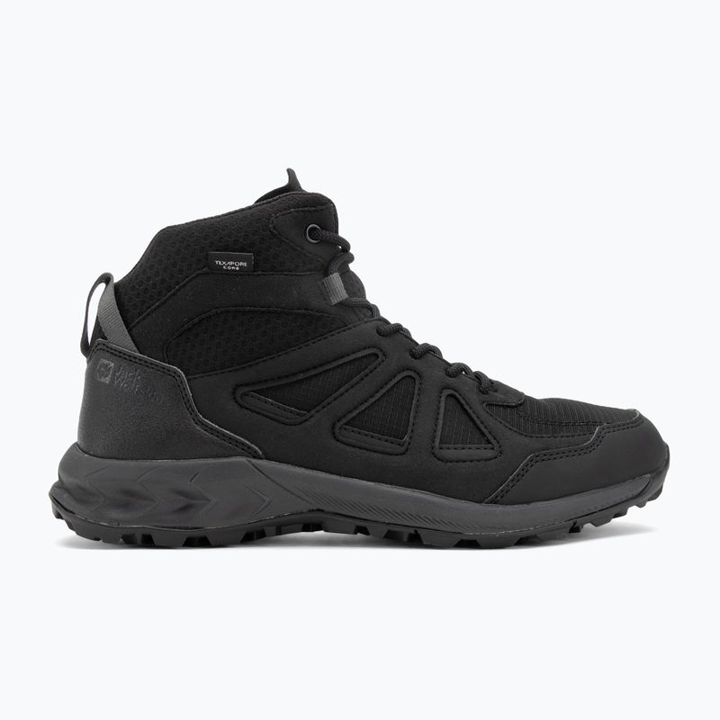 Pánske trekové  topánky Jack Wolfskin Woodland 2 Texapore Mid black 2