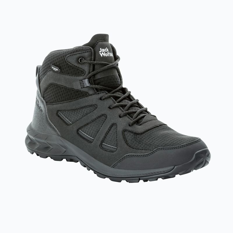 Pánske trekové  topánky Jack Wolfskin Woodland 2 Texapore Mid black 8