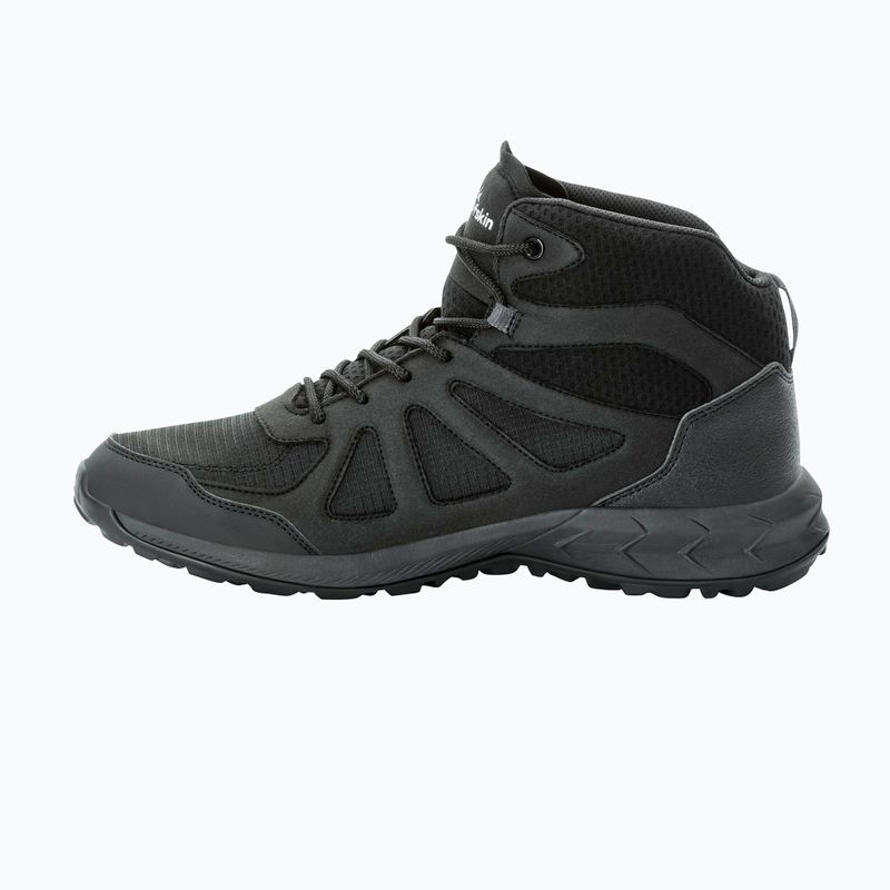Pánske trekové  topánky Jack Wolfskin Woodland 2 Texapore Mid black 11