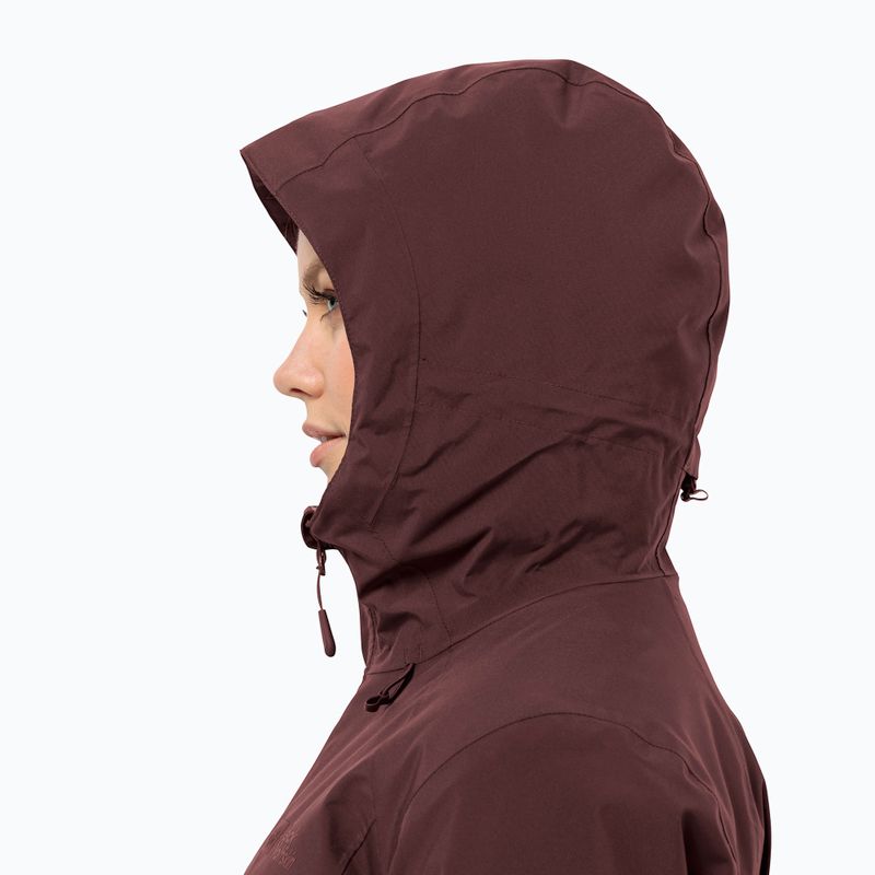 Dámska zimná bunda Jack Wolfskin Heidelstein Ins dark maroon 3