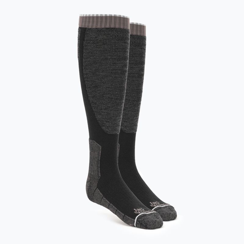 Jack Wolfskin Ski Merino H C trekingové ponožky čierne