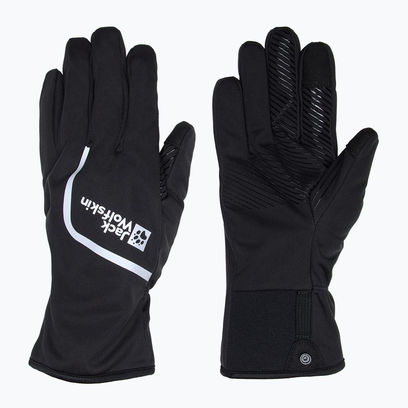 Cyklistické rukavice Jack Wolfskin Morobbia Light čierne