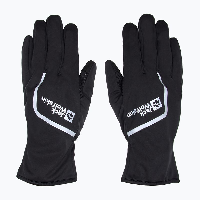 Cyklistické rukavice Jack Wolfskin Morobbia Light čierne 2