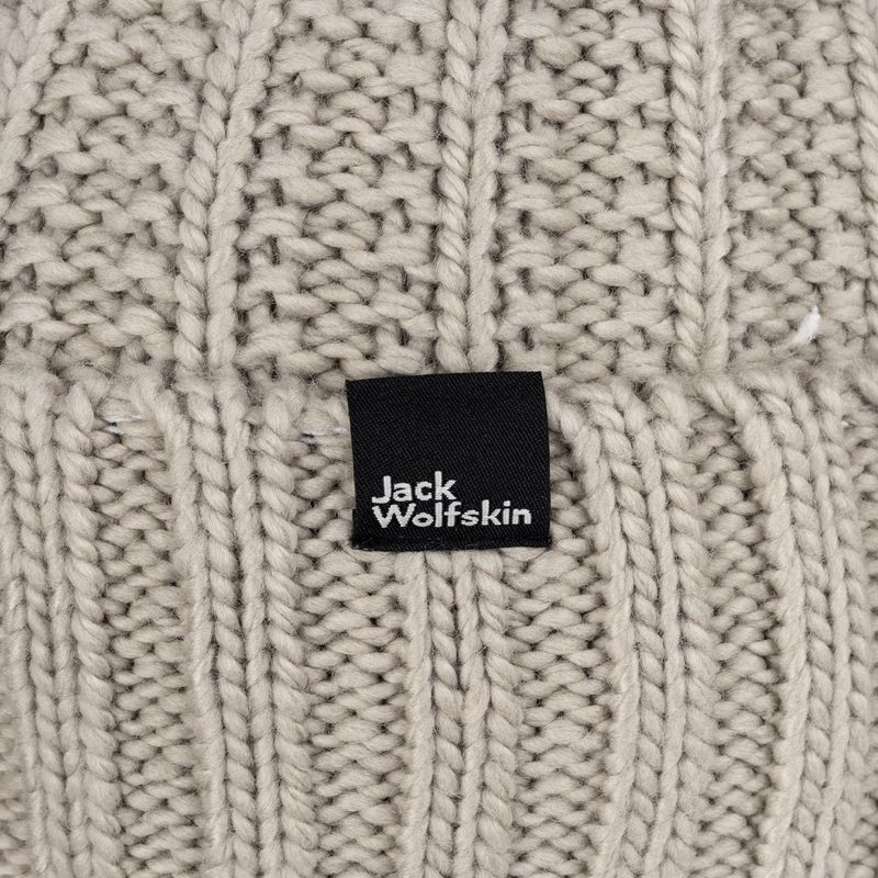 Dámska zimná čiapka Jack Wolfskin Highloft Knit Beanie dusty grey 4