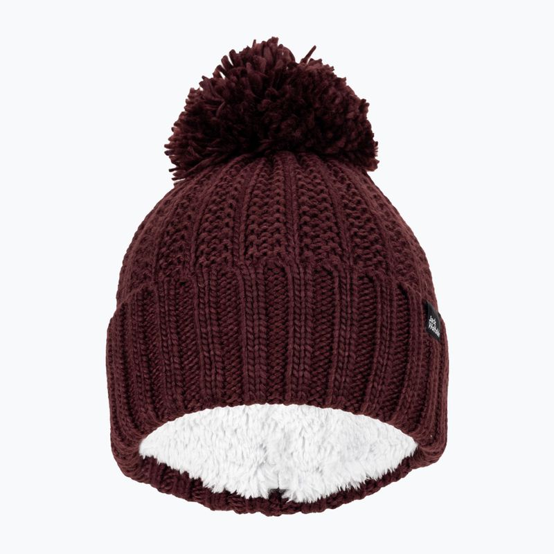 Dámska zimná čiapka Jack Wolfskin Highloft Knit Beanie boysenberry 2