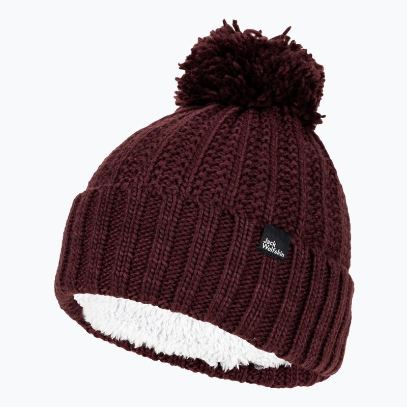 Dámska zimná čiapka Jack Wolfskin Highloft Knit Beanie boysenberry 3