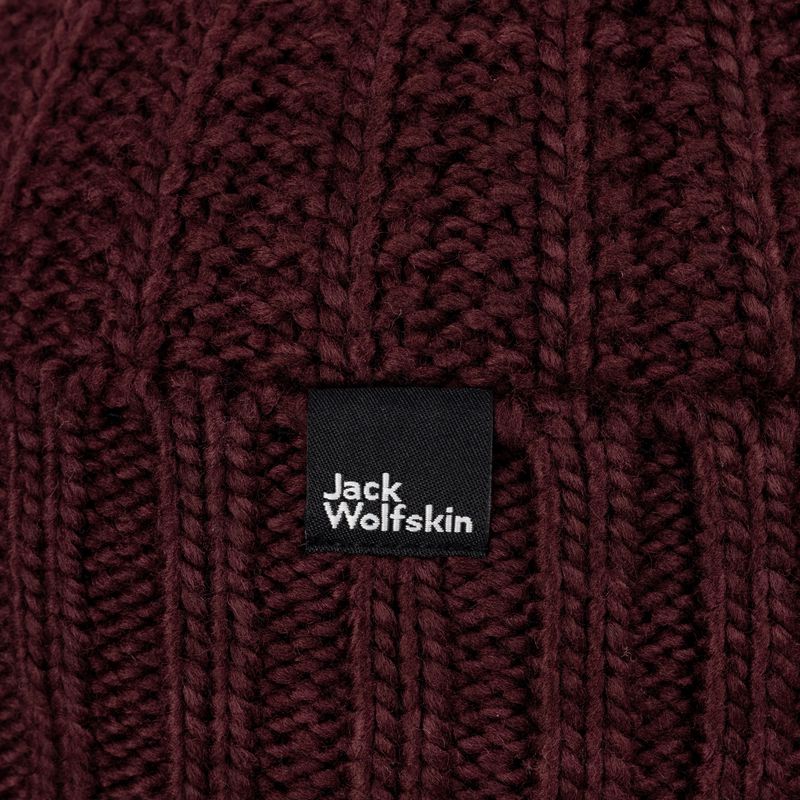 Dámska zimná čiapka Jack Wolfskin Highloft Knit Beanie boysenberry 4