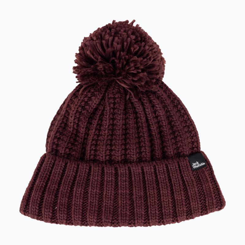 Dámska zimná čiapka Jack Wolfskin Highloft Knit Beanie boysenberry 5