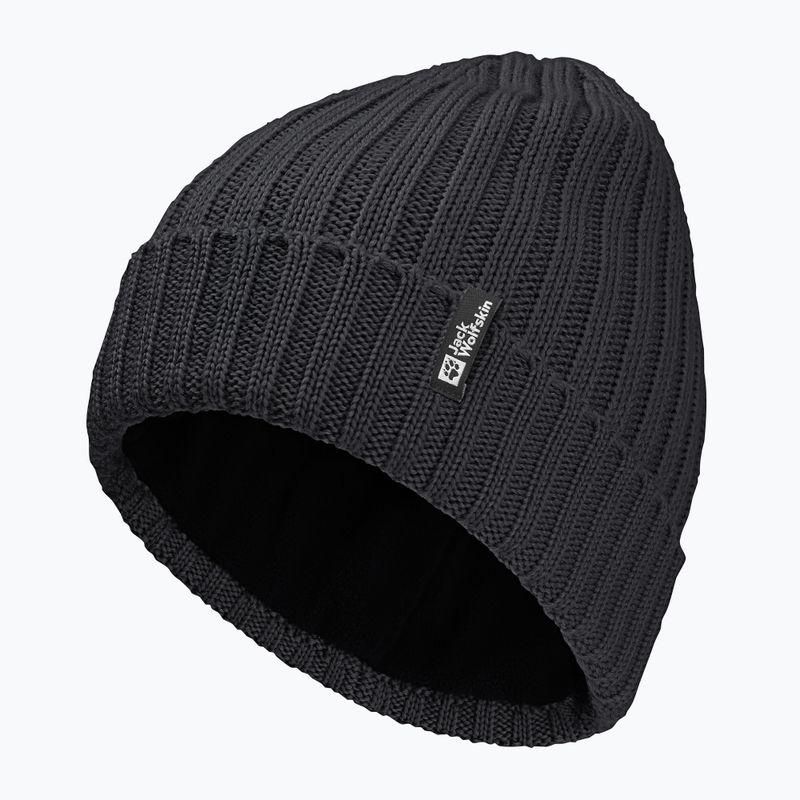 Zimná čiapka Jack Wolfskin Rib Knit black 2