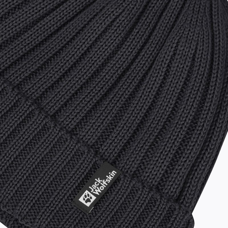 Zimná čiapka Jack Wolfskin Rib Knit black 4