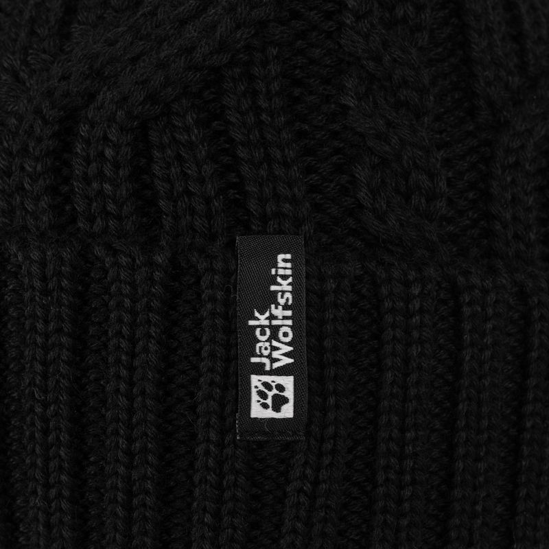 Zimná čiapka Jack Wolfskin Pompom black 4