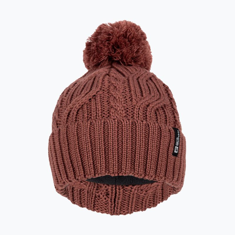 Jack Wolfskin Pompom Beanie zimná čiapka s jablkovým maslom 2