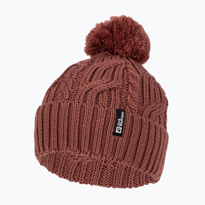 Jack Wolfskin Pompom Beanie zimná čiapka s jablkovým maslom 3