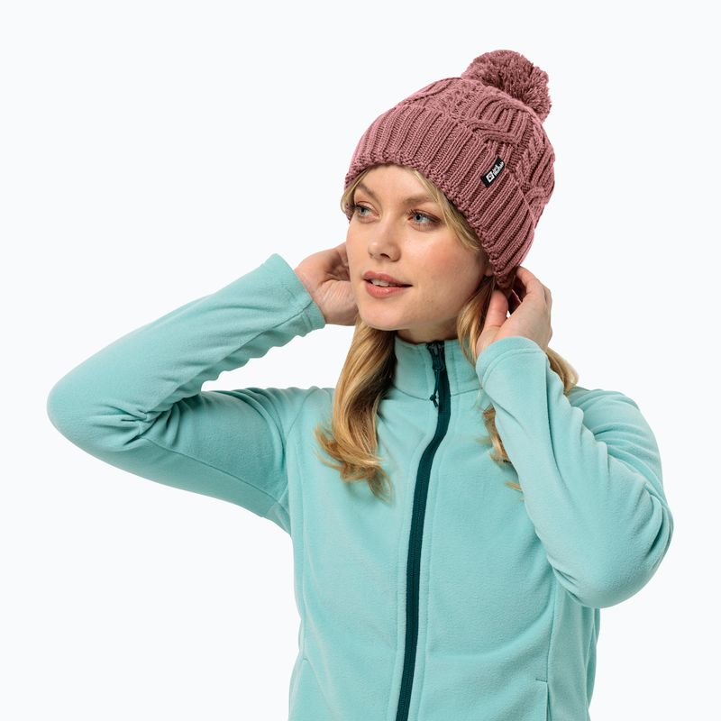 Jack Wolfskin Pompom Beanie zimná čiapka s jablkovým maslom 7