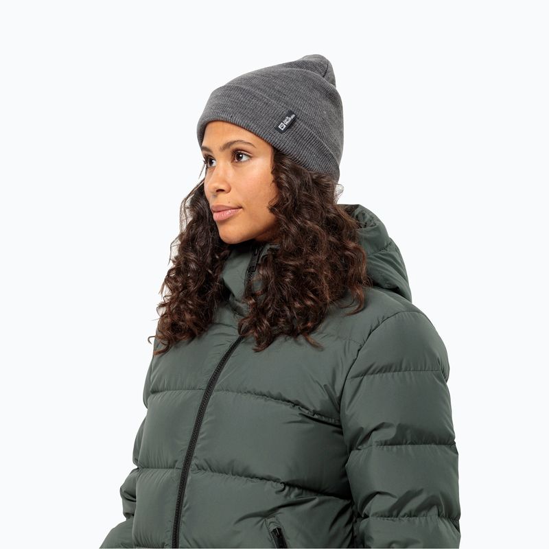 Zimná čiapka Jack Wolfskin Rib grey heather 2