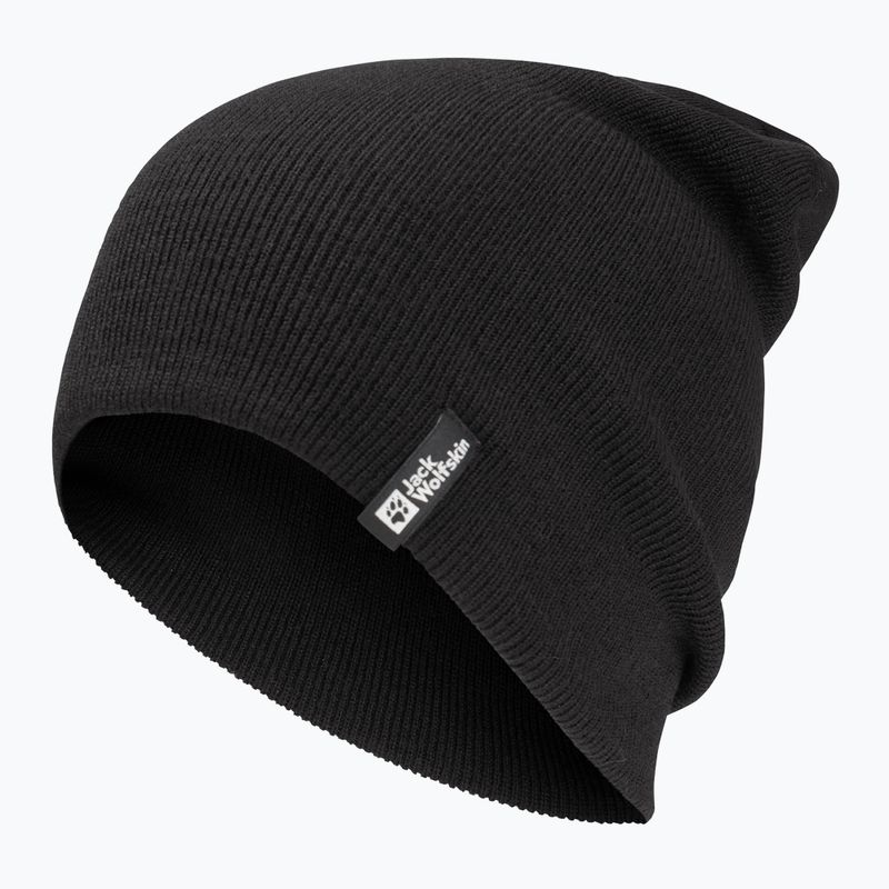 Zimná čiapka Jack Wolfskin Rib black 2