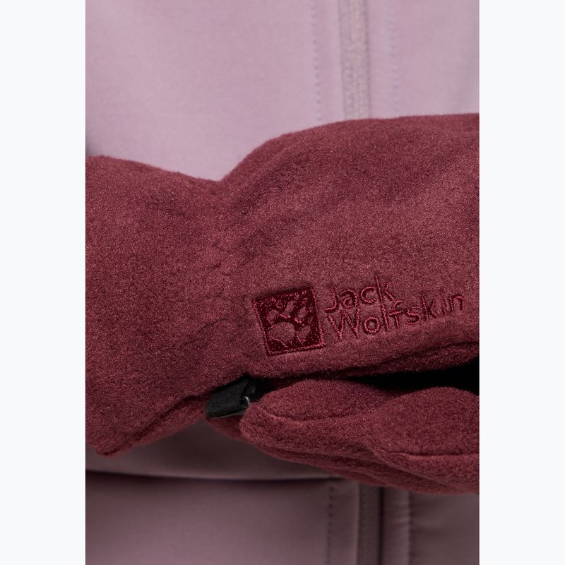 Trekkingové rukavice detské Jack Wolfskin Fleece Glove boysenberry 3