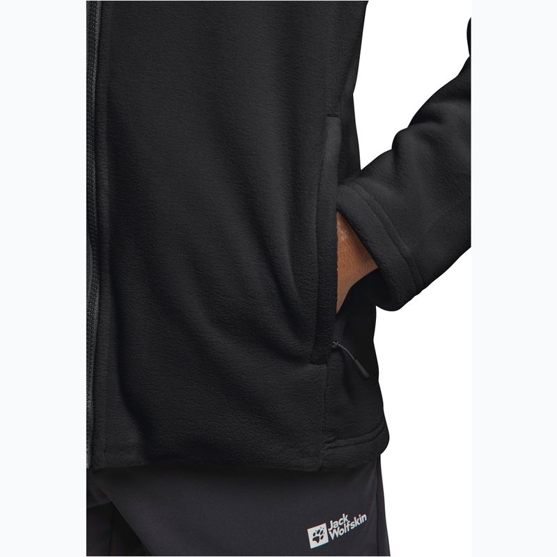 Pánska fleecová mikina Jack Wolfskin Winterstein Fz black 4