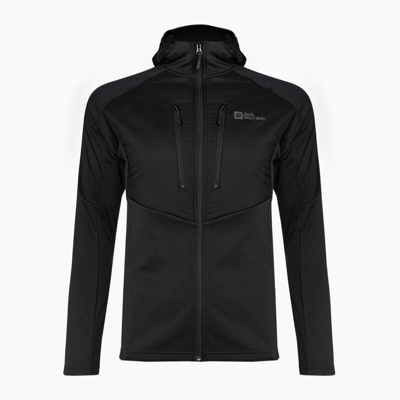 Pánska hybridná bunda Jack Wolfskin Alpgrat Pro Ins Fz black 5
