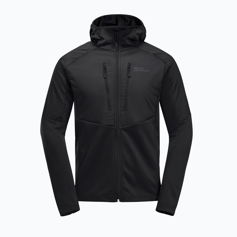 Pánska hybridná bunda Jack Wolfskin Alpgrat Pro Ins Fz black 9