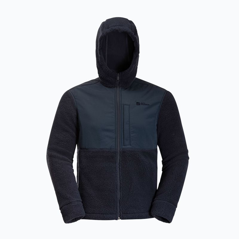 Pánska fleecová mikina Jack Wolfskin Felslicht Hooded night blue 8